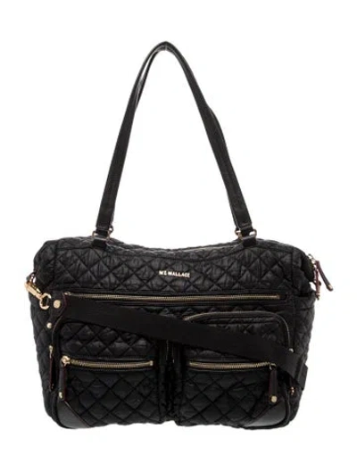 Pre-owned Mz Wallace Nylon Shoulder Bag In Black