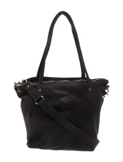 Pre-owned Mz Wallace Nylon Shoulder Bag In Black