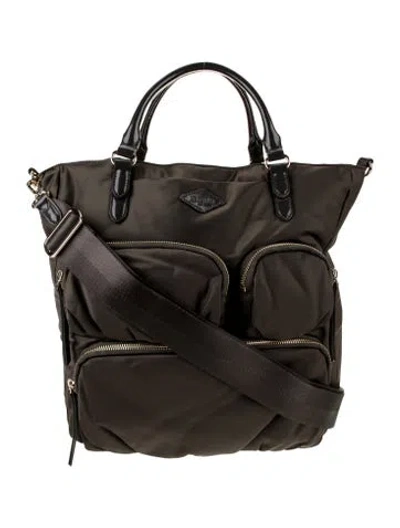 Pre-owned Mz Wallace Nylon Shoulder Bag In Black