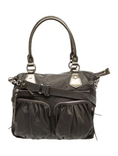 Pre-owned Mz Wallace Nylon Shoulder Bag In Black