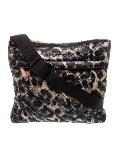 Pre-owned Mz Wallace Nylon Shoulder Bag In Black