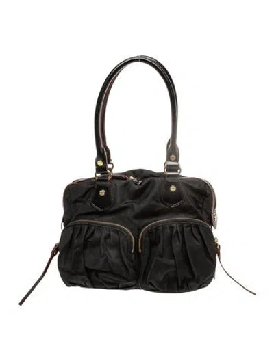Pre-owned Mz Wallace Nylon Shoulder Bag In Black