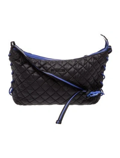 Pre-owned Mz Wallace Nylon Shoulder Bag In Black