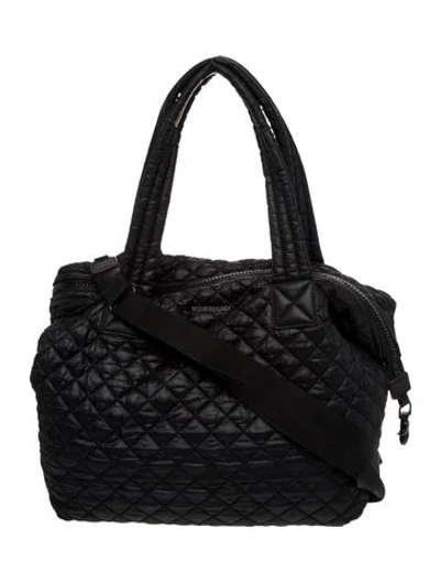 Pre-owned Mz Wallace Nylon Shoulder Bag In Black