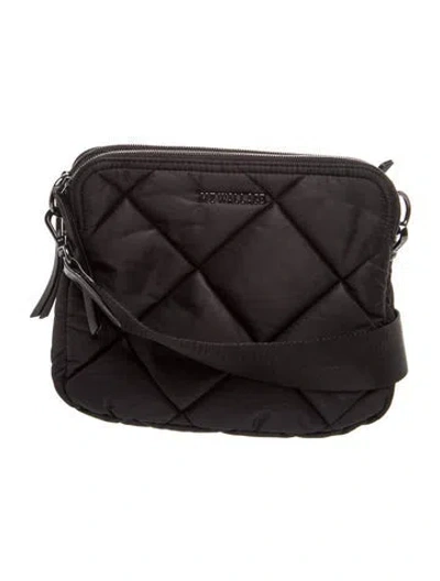 Pre-owned Mz Wallace Nylon Shoulder Bag In Black
