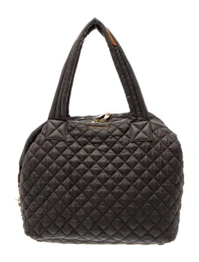 Pre-owned Mz Wallace Nylon Shoulder Bag In Black