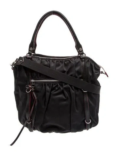 Pre-owned Mz Wallace Nylon Shoulder Bag In Black