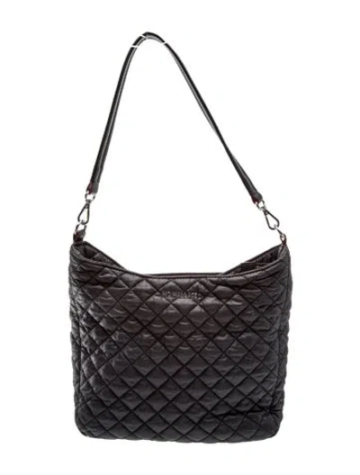 Pre-owned Mz Wallace Nylon Shoulder Bag In Black