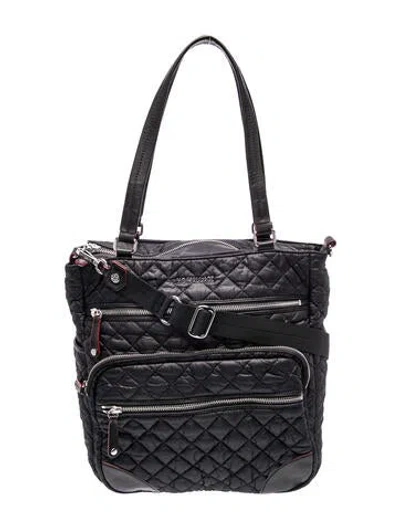 Pre-owned Mz Wallace Nylon Shoulder Bag In Black