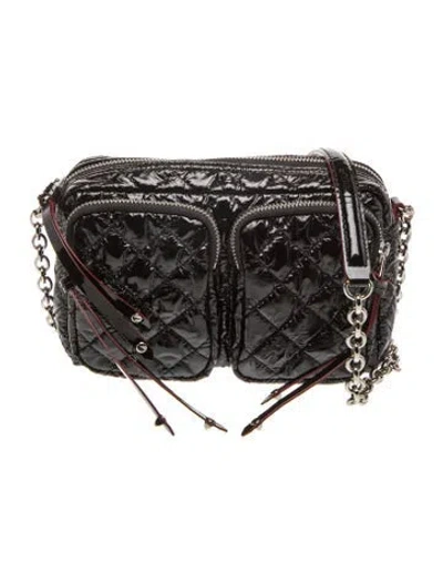 Pre-owned Mz Wallace Nylon Shoulder Bag In Black
