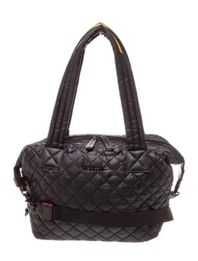 Pre-owned Mz Wallace Nylon Shoulder Bag In Black