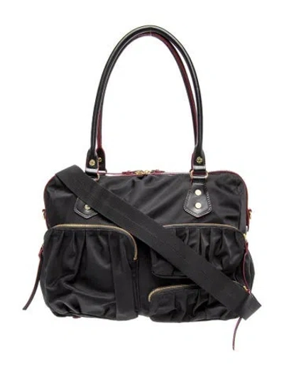 Pre-owned Mz Wallace Nylon Shoulder Bag In Black