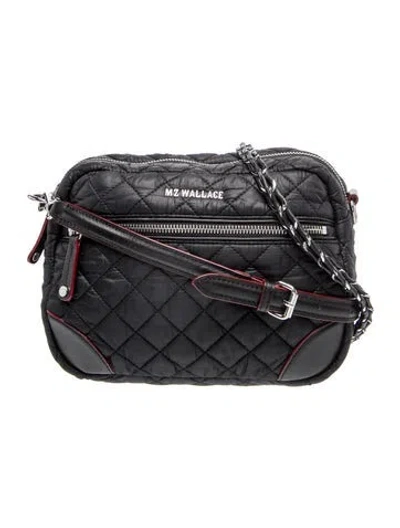 Pre-owned Mz Wallace Nylon Shoulder Bag In Black