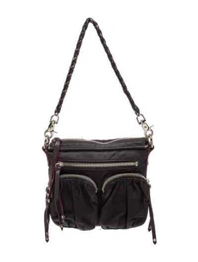 Pre-owned Mz Wallace Nylon Shoulder Bag In Black