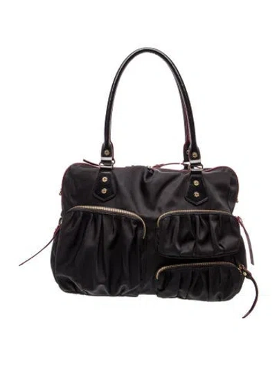 Pre-owned Mz Wallace Nylon Shoulder Bag In Black