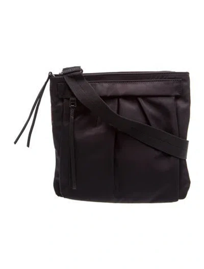 Pre-owned Mz Wallace Nylon Shoulder Bag In Black