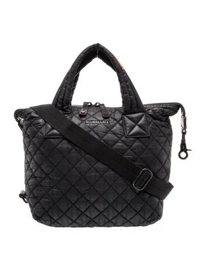 Pre-owned Mz Wallace Nylon Shoulder Bag In Black