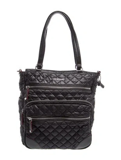 Pre-owned Mz Wallace Nylon Shoulder Bag In Black