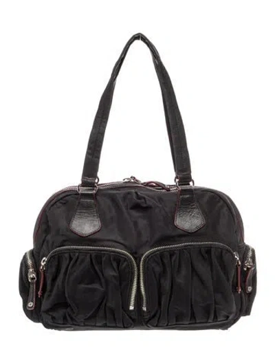 Pre-owned Mz Wallace Nylon Shoulder Bag In Black