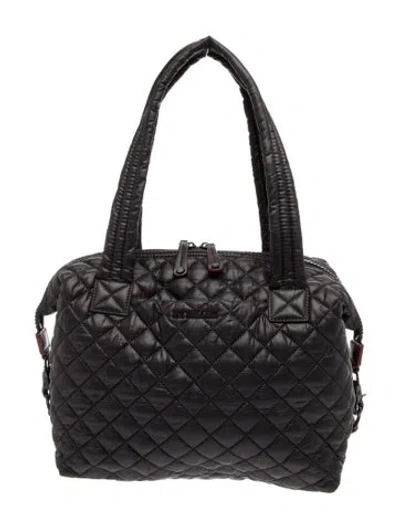 Pre-owned Mz Wallace Nylon Shoulder Bag In Black