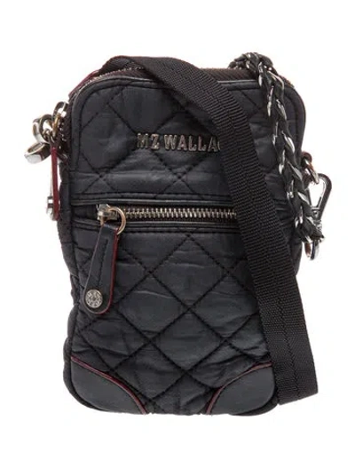 Pre-owned Mz Wallace Nylon Shoulder Bag In Black
