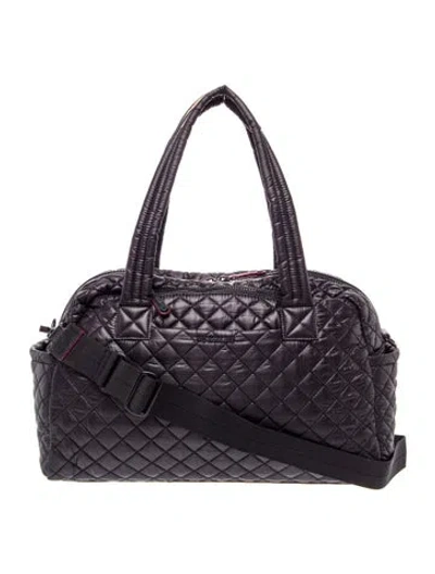 Pre-owned Mz Wallace Nylon Shoulder Bag In Black