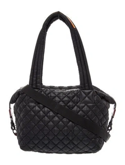 Pre-owned Mz Wallace Nylon Shoulder Bag In Black