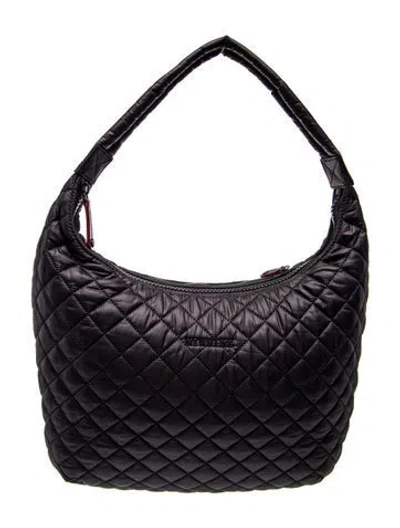 Pre-owned Mz Wallace Nylon Shoulder Bag In Black