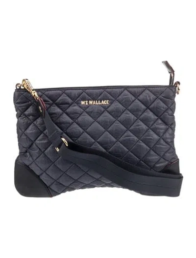 Pre-owned Mz Wallace Nylon Shoulder Bag In Blue