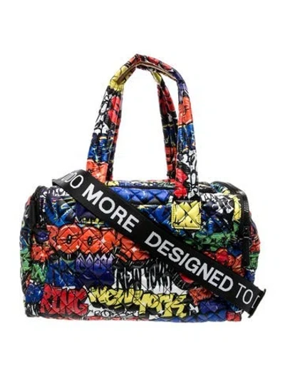 Pre-owned Mz Wallace Nylon Shoulder Bag In Blue