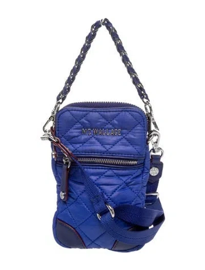 Pre-owned Mz Wallace Nylon Shoulder Bag In Blue