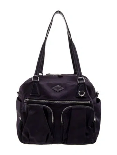 Pre-owned Mz Wallace Nylon Shoulder Bag In Blue