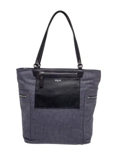 Pre-owned Mz Wallace Nylon Shoulder Bag In Blue