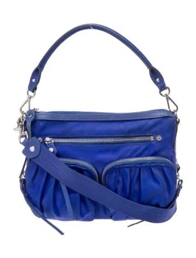 Pre-owned Mz Wallace Nylon Shoulder Bag In Blue