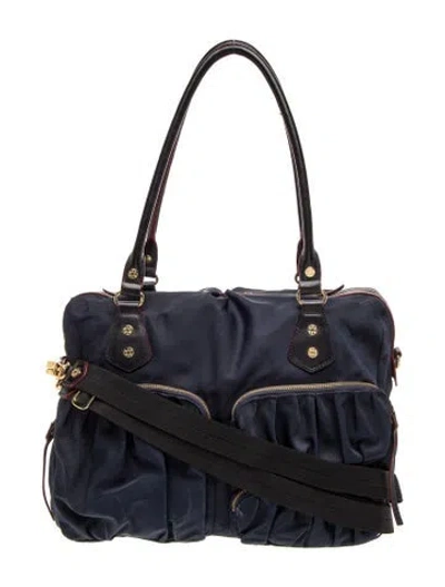 Pre-owned Mz Wallace Nylon Shoulder Bag In Blue