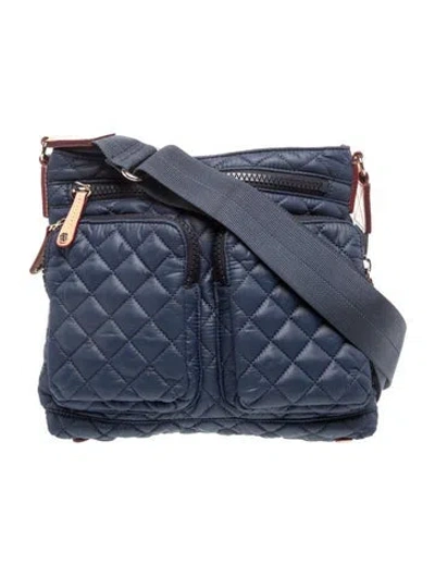 Pre-owned Mz Wallace Nylon Shoulder Bag In Blue