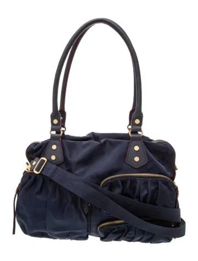 Pre-owned Mz Wallace Nylon Shoulder Bag In Blue