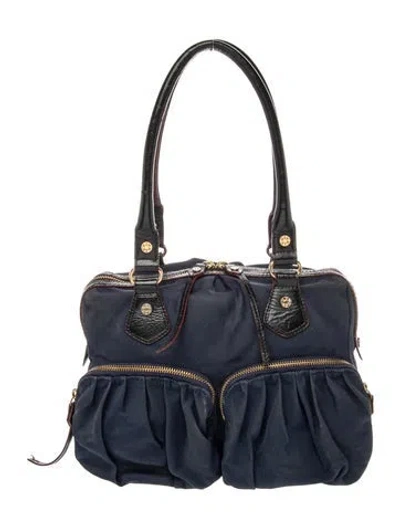 Pre-owned Mz Wallace Nylon Shoulder Bag In Blue
