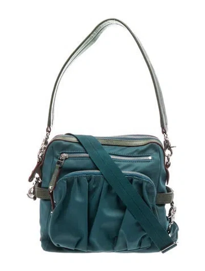 Pre-owned Mz Wallace Nylon Shoulder Bag In Blue