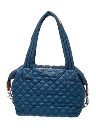 Pre-owned Mz Wallace Nylon Shoulder Bag In Blue