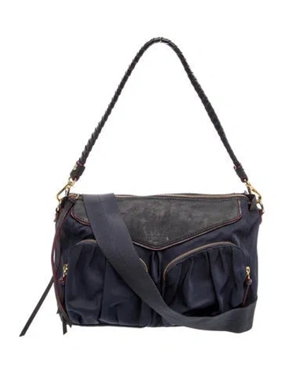 Pre-owned Mz Wallace Nylon Shoulder Bag In Blue