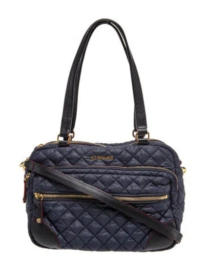 Pre-owned Mz Wallace Nylon Shoulder Bag In Blue