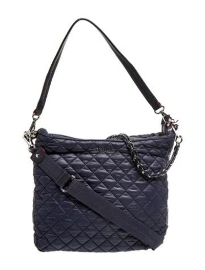 Pre-owned Mz Wallace Nylon Shoulder Bag In Blue