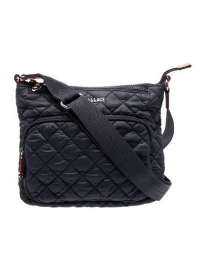 Pre-owned Mz Wallace Nylon Shoulder Bag In Blue