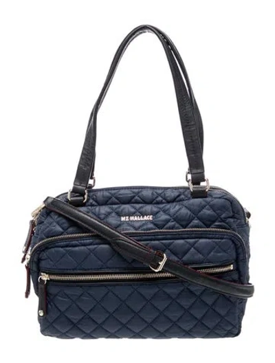 Pre-owned Mz Wallace Nylon Shoulder Bag In Blue