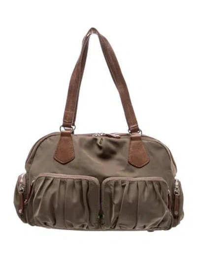 Pre-owned Mz Wallace Nylon Shoulder Bag In Brown