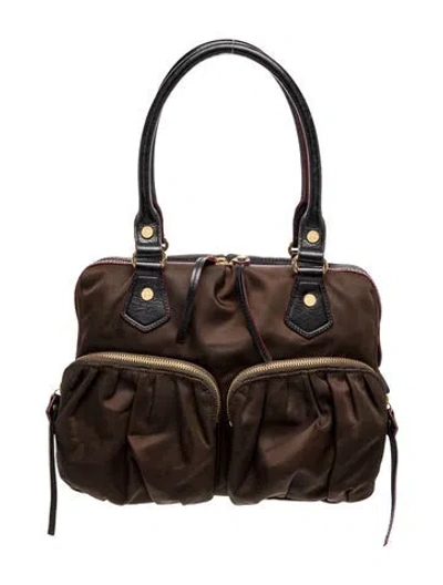 Pre-owned Mz Wallace Nylon Shoulder Bag In Brown