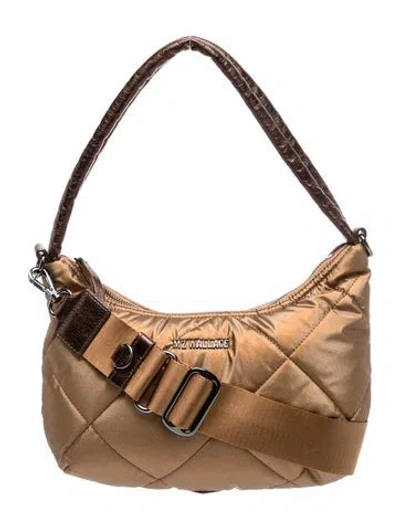 Pre-owned Mz Wallace Nylon Shoulder Bag In Brown