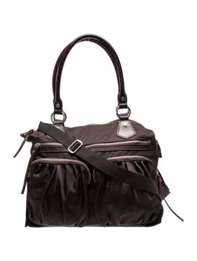 Pre-owned Mz Wallace Nylon Shoulder Bag In Brown