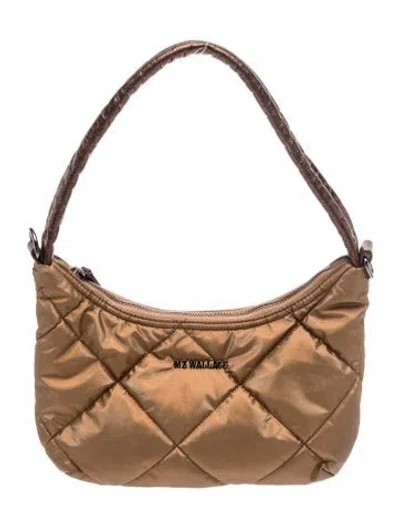 Pre-owned Mz Wallace Nylon Shoulder Bag In Brown